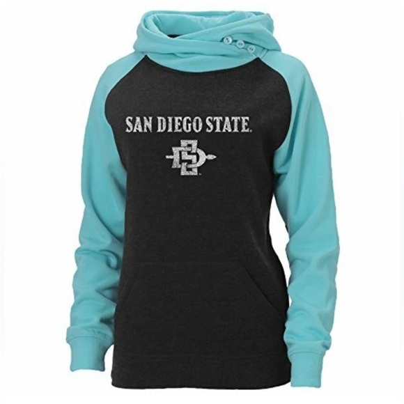 NWT [ouray] San Diego State Aztecs NCAA Hooded Button Sweatshirt Women’s Medium - Picture 1 of 10